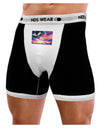 Blue Mesa Reservoir Surreal Mens Boxer Brief Underwear-Boxer Briefs-NDS Wear-Black-with-White-Small-NDS WEAR