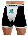 Blue Tang Fish - Smile Mens Boxer Brief Underwear-Boxer Briefs-NDS Wear-Black-with-White-Small-NDS WEAR