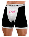 Bride Design - Diamond - Color Mens Boxer Brief Underwear-Boxer Briefs-NDS Wear-Black-with-White-Small-NDS WEAR