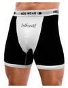 Bridesmaid Design - Diamonds Mens Boxer Brief Underwear-Boxer Briefs-NDS Wear-Black-with-White-Small-NDS WEAR