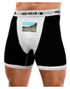 CO Rockies View with Text Mens Boxer Brief Underwear-Boxer Briefs-NDS Wear-Black-with-White-Small-NDS WEAR