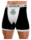 Celtic Knot Irish Shamrock Mens Boxer Brief Underwear-Boxer Briefs-NDS Wear-Black-with-White-Small-NDS WEAR