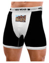 Colorado Mountain Spires Mens Boxer Brief Underwear-Boxer Briefs-NDS Wear-Black-with-White-Small-NDS WEAR