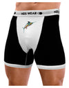 Colorful Vector Swordfish Mens Boxer Brief Underwear-Boxer Briefs-NDS Wear-Black-with-White-Small-NDS WEAR