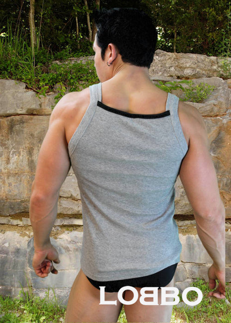 Contrast Square Tank Top By LOBBO-NDS Wear-Lobbo-NDS WEAR