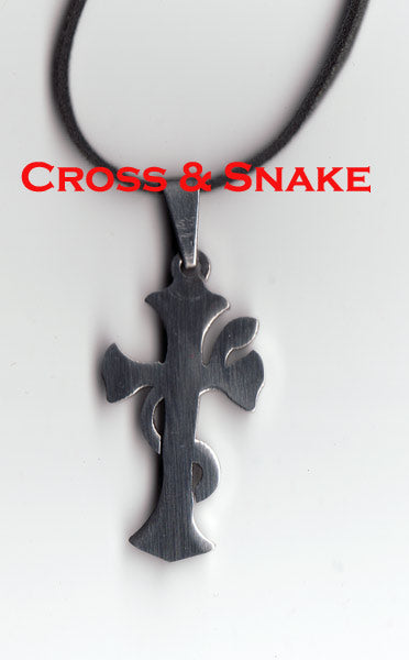 Cross & Snake Necklace-NDS Wear-NDS WEAR-Assorted-NDS WEAR