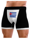 Cuba Flag Cuban Pride Mens Boxer Brief Underwear by TooLoud-Boxer Briefs-NDS Wear-Black-with-White-Small-NDS WEAR