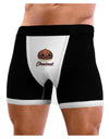 Cute Chestnut Design - Christmas Text Mens Boxer Brief Underwear-Boxer Briefs-NDS Wear-Black-with-White-Small-NDS WEAR