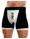 Cute Christmas Elf Boy Mens Boxer Brief Underwear-Boxer Briefs-NDS Wear-Black-with-White-Small-NDS WEAR
