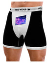 Cute Cosmic Eyes Mens Boxer Brief Underwear-Boxer Briefs-NDS Wear-Black-with-White-Small-NDS WEAR