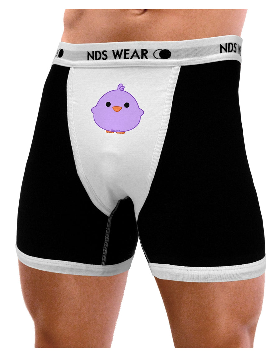 Cute Little Chick - Purple Mens Boxer Brief Underwear by TooLoud-Boxer Briefs-NDS Wear-Black-with-White-Small-NDS WEAR