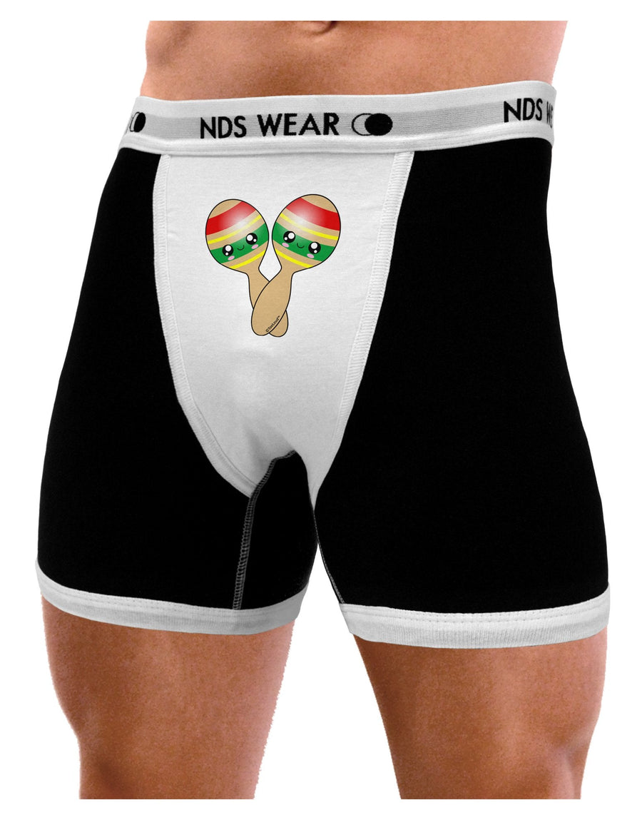 Cute Maracas Design Mens Boxer Brief Underwear by TooLoud-Boxer Briefs-NDS Wear-Black-with-White-Small-NDS WEAR