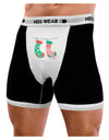 Cute Mrs and Mrs Christmas Couple Stockings Mens Boxer Brief Underwear by TooLoud-Boxer Briefs-NDS Wear-Black-with-White-Small-NDS WEAR