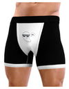 Cute Nerd Ghost Boo Halloween Mens Boxer Brief Underwear-Boxer Briefs-NDS Wear-Black-with-White-Small-NDS WEAR