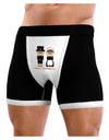 Cute Pilgrim Couple Happy Thanksgiving Mens Boxer Brief Underwear-Boxer Briefs-NDS Wear-Black-with-White-Small-NDS WEAR