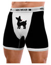 Cute Rudolph Silhouette - Christmas Mens Boxer Brief Underwear by TooLoud-Boxer Briefs-NDS Wear-Black-with-White-Small-NDS WEAR
