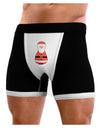 Cute Santa Matryoshka Nesting Doll - Christmas Mens Boxer Brief Underwear-Boxer Briefs-NDS Wear-Black-with-White-Small-NDS WEAR