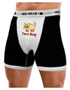 Cute Taco Dog Text Mens Boxer Brief Underwear-Boxer Briefs-NDS Wear-Black-with-White-Small-NDS WEAR