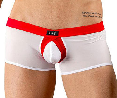 DIQ Grasp Men's Trunk Underwear-NDS Wear-DIQ Wear-Small-White/Red-NDS WEAR