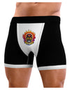 Dia de los Muertos Sacred Calavera Day of the Dead Mens Boxer Brief Underwear-Boxer Briefs-NDS Wear-Black-with-White-Small-NDS WEAR