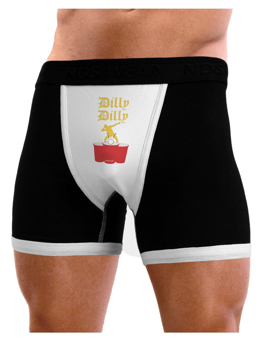 Dilly Dilly Funny Beer Mens Boxer Brief Underwear by TooLoud-Boxer Briefs-NDS Wear-Black-with-White-Small-NDS WEAR