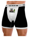 Drop The Bass Fish Mens Boxer Brief Underwear-Boxer Briefs-NDS Wear-Black-with-White-Small-NDS WEAR