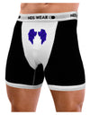 Epic Dark Angel Wings Design Mens Boxer Brief Underwear-Boxer Briefs-NDS Wear-Black-with-White-Small-NDS WEAR