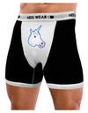 Fanciful Unicorn Mens Boxer Brief Underwear-Boxer Briefs-NDS Wear-Black-with-White-Small-NDS WEAR