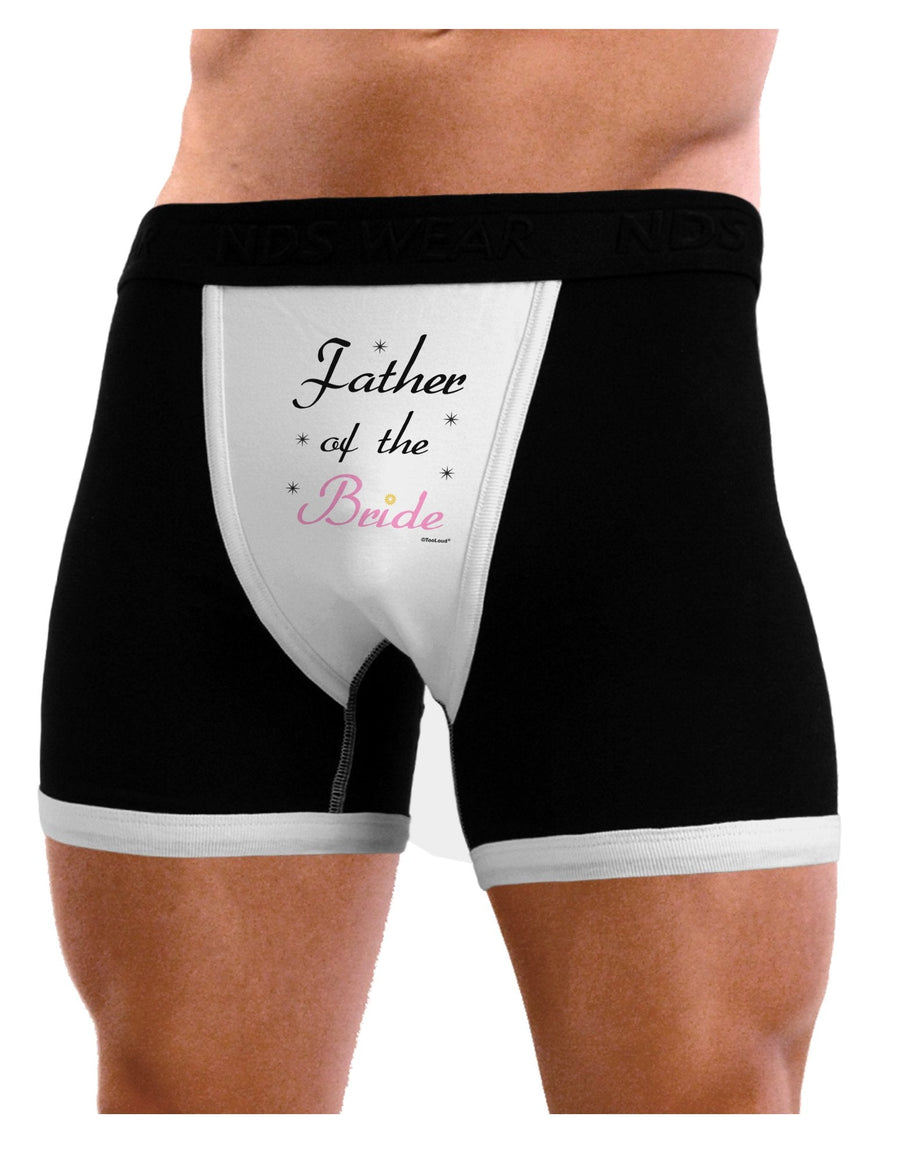 Father of the Bride wedding Mens Boxer Brief Underwear by TooLoud-Boxer Briefs-NDS Wear-Black-with-White-Small-NDS WEAR