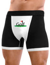 Golf Mens Boxer Brief Underwear-Boxer Briefs-NDS Wear-Black-with-White-Small-NDS WEAR