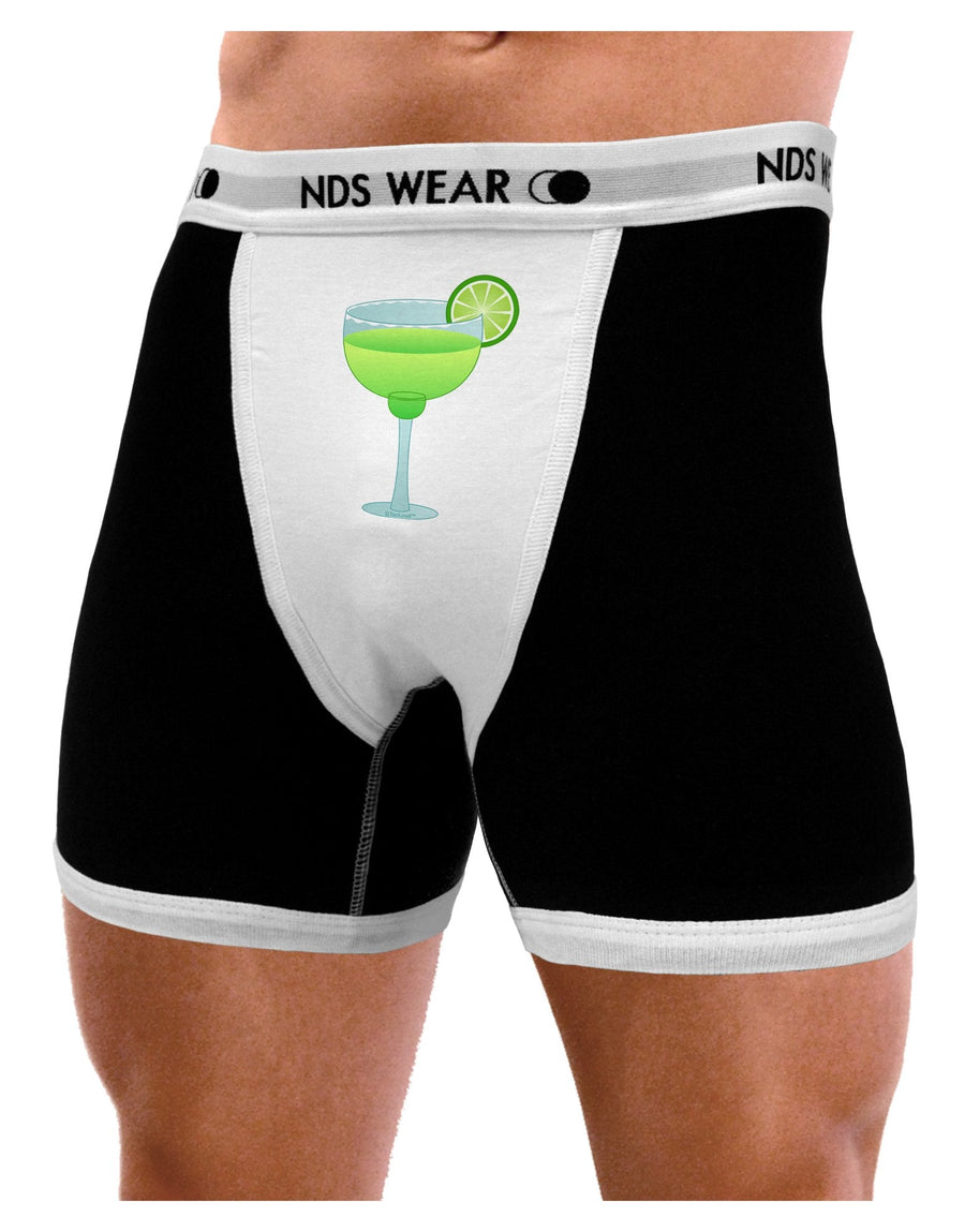 Green Margarita with Lime - Cinco de Mayo Mens Boxer Brief Underwear by TooLoud-Boxer Briefs-NDS Wear-Black-with-White-Small-NDS WEAR