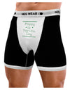 Happy St Patricks Day Clovers Mens Boxer Brief Underwear-Boxer Briefs-NDS Wear-Black-with-White-Small-NDS WEAR