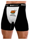 Happy Thanksgiving Mens Boxer Brief Underwear-Mens-BoxerBriefs-NDS Wear-Black-with-White-Small-NDS WEAR