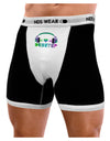 Heart Dubstep Mens Boxer Brief Underwear-Boxer Briefs-NDS Wear-Black-with-White-Small-NDS WEAR