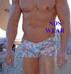 Hibiscus Squarecut Swimsuit for Men - Elevate Your Swimwear Collection-NDS Wear-NDS WEAR-Small-Blue-NDS WEAR