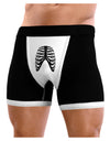 Human Skeleton Bones Ribcage Inverted Mens Boxer Brief Underwear-Boxer Briefs-NDS Wear-Black-with-White-Small-NDS WEAR
