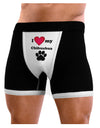 I Heart My Chihuahua Mens Boxer Brief Underwear by TooLoud-Boxer Briefs-NDS Wear-Black-with-White-Small-NDS WEAR