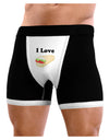 I Love Burritos - Funny Food Mens Boxer Brief Underwear-Boxer Briefs-NDS Wear-Black-with-White-Small-NDS WEAR