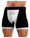 I&#8216;m So Fancy Text Mens Boxer Brief Underwear-Boxer Briefs-NDS Wear-Black-with-White-Small-NDS WEAR