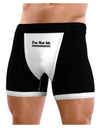 I'm Not 60 I'm 18 with 42 yrs experience Mens Boxer Brief Underwear-Boxer Briefs-NDS Wear-Black-with-White-Small-NDS WEAR