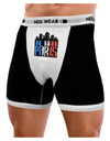 Je Suis Paris - Strong Mens Boxer Brief Underwear by NDS Wear-Boxer Briefs-NDS Wear-Black-with-White-Small-NDS WEAR