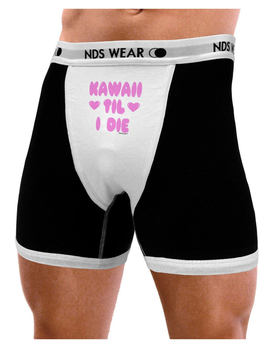 Kawaii Til I Die - Design - Magenta Mens Boxer Brief Underwear by TooLoud-Boxer Briefs-NDS Wear-Black-with-White-Small-NDS WEAR