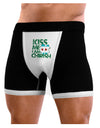 Kiss Me I&#8216;m Chirish Mens Boxer Brief Underwear by TooLoud-NDS Wear-Black-with-White-Small-NDS WEAR