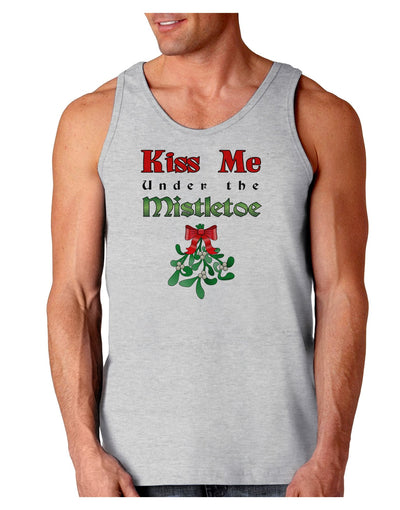 Kiss Me Under the Mistletoe Christmas Loose Tank Top-Loose Tank Top-TooLoud-AshGray-Small-NDS WEAR