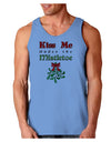 Kiss Me Under the Mistletoe Christmas Loose Tank Top-Loose Tank Top-TooLoud-CarolinaBlue-Small-NDS WEAR