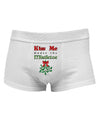 Kiss Me Under the Mistletoe Christmas Mens Cotton Trunk Underwear-TooLoud-White-Small-NDS WEAR