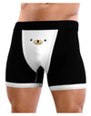 Kyu-T Face - Beartholomew the Teddy Bear Mens Boxer Brief Underwear-Boxer Briefs-NDS Wear-Black-with-White-Small-NDS WEAR