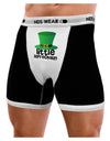 Little Leprechaun - St. Patrick&#8216;s Day Mens NDS Wear Boxer Brief Underwear-Boxer Briefs-NDS Wear-Black-with-White-Small-NDS WEAR