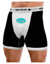 Love Birds - Flamingos Watercolor Mens Boxer Brief Underwear-Boxer Briefs-NDS Wear-Black-with-White-Small-NDS WEAR