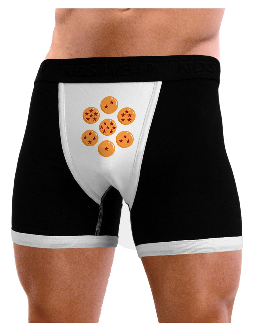 Magic Star Orbs Mens Boxer Brief Underwear by TooLoud-Boxer Briefs-NDS Wear-Black-with-White-Small-NDS WEAR